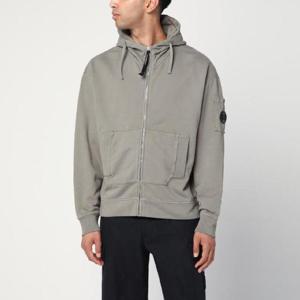 CP COMPANY Rock grey zip up sweatshirt 19CMSS060A006372GXLCPCOM-356