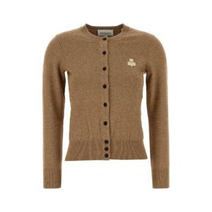 ISABEL MARANT ETOILE Camel cotton blend Mona cardigan CA0115FAC1L17E 50CM