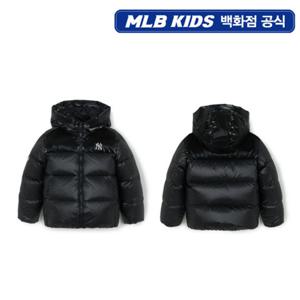 [MLB키즈PG] 아웃도어 에어쉘 글로시 립스탑 배색 숏 덕다운 (7ADJB2356-50BKS)