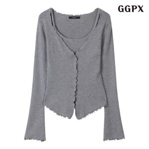 GGPX 데일리 레이어드 슬림 긴팔 니트 (GPCKT002D)