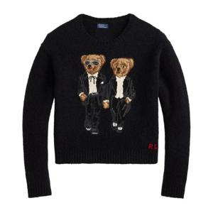 랄프로렌 베어 자수 울 스웨터 211978619001 POLO