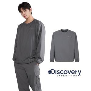 디스커버리 2025F W 가을 남성 DMRL3A054GRD 우븐 메쉬기모 긴팔티
