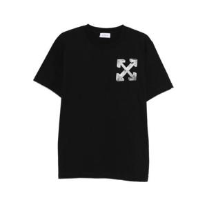 오프화이트 반팔 티셔츠 OMAA027F25JER00A 1072 BLACK