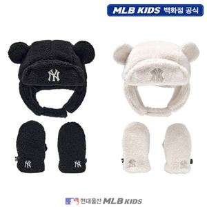 [MLB키즈US] (7AETB0356) 베이비 고소모 손모아 장갑 세트