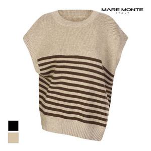 [마레몬떼]MARIO스트라이프 니트베스트_M23OMKT84M0
