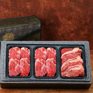 [서가한우] 1++등급 구이선물세트 1.2kg(등심400g+특수부위400g+특수부위400g)