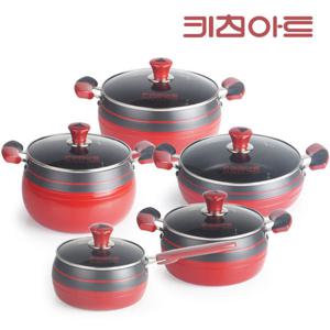 키친아트 신비 인덕션 냄비 5종세트