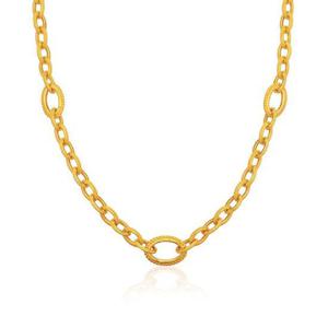 [한국금다이아몬드] 여자 순금 목걸이 트위스트 휠 24K 56.25g 18K장식