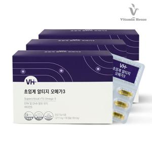 비타민하우스 초임계 알티지 오메가3 3박스(9개월분) (소비기한 2027-11-11)