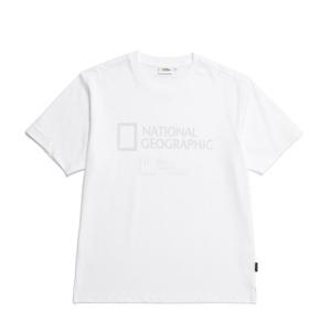 내셔널지오그래픽 N232UTS810 빅 로고 반팔 티셔츠 WHITE