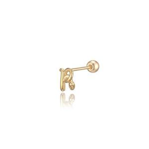 [GB] 러브포엠 이니셜 R 14k GOLD 피어싱 LPFL301RG