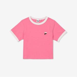[FILA] 슬림핏 라이프 크롭 반팔티 (FS2RSF2152F_PIK)