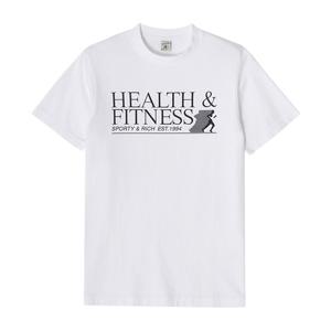 스포티앤리치 TS865WH 헬스 & 피트니스 로고 공용 반팔티