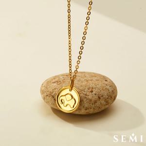 [새미쥬얼리] 24k 순금 코끼리써클 한돈 목걸이 3.75g