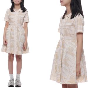 [버버리]24SS EKD 프린트 원피스 (8078491 PALE CREAM 24S)