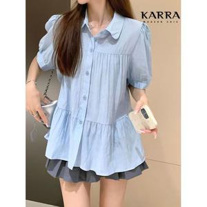 [카라]KARRA (77까지)퍼프루즈핏블라우스_A4M0445