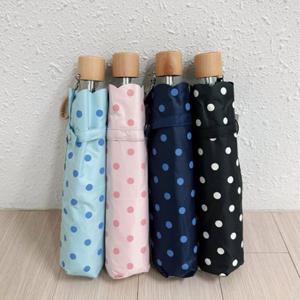 [애슬릿] 도트 수동 우산 양산 접이식 우양산