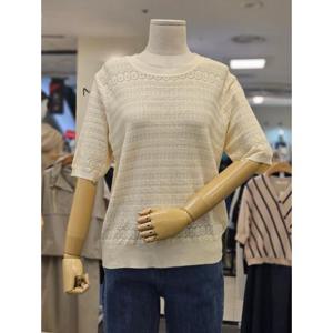 오조크 세이브존01 아크릴 라운드 단 펀칭 니트 HOSMCWA590A
