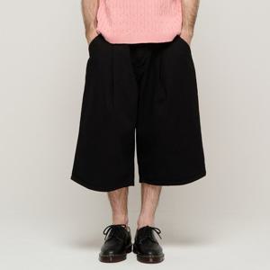 [카고브로스]CB PINTUCK BERMUDA Y2K DENIM PANTS (BLACK)