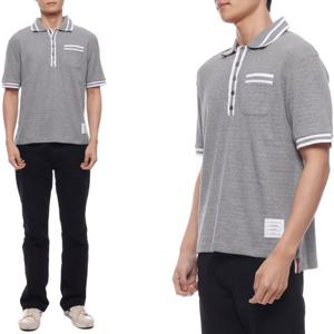 [톰브라운(잡화)]24FW 남성 포인텔 폴로 반팔티셔츠 (MJP201A J0153 055 24F)