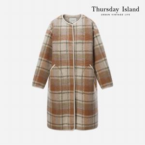 [Thursday Island] 덤블 믹스 체크 코트(T226MCT134W)