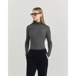 헤지스 여성 24FW BEST하이넥 긴팔 티셔츠 그레이 HSTS4DC91G2
