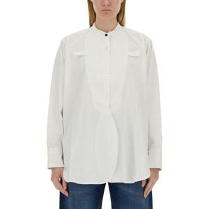 빅토리아 베컴 여성 화이트 면 긴팔 셔츠 1224DSH005422A_WASHEDWHITE