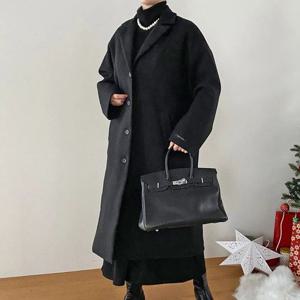 [아이우먼]빅사이즈 411 심플오버핸드울롱코트 DRAQ251