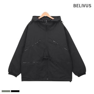 빌리버스 남자 후드 점퍼 웰론 투웨이 버클 겨울 아우터 BML003