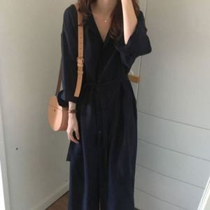 카디건 데일리룩 WS 롱원피스 ST01 롱남방 셔츠
