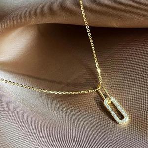 14k gold filled 언발 클립목걸이