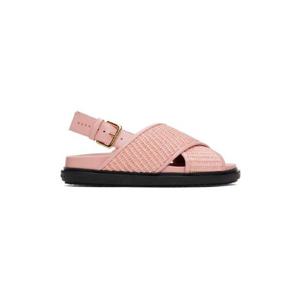 25 FW 마르니 여성 핑크 퍼스벳 샌들 241379F124021