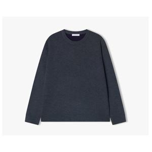 리버클래시 24FW 다크그레이 이중직 라운드넥 니트 LKF51485
