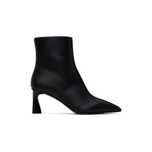 25 FW Stella McCartney 여성 블랙 엘사 포인트 토 앵클 부츠 241471F113001