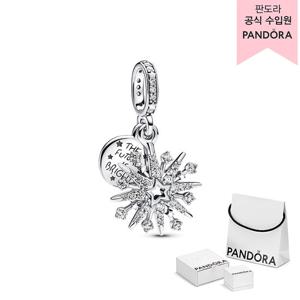 [판도라(주얼리)][백화점 보증서 제공] 스파클링 파이어워크 더블 댕글 참 793512C01