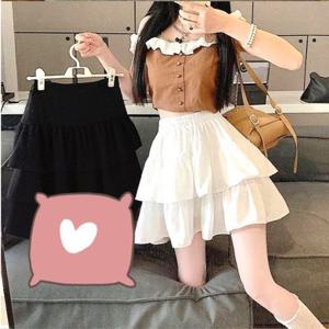 프릴 프릴쉬폰캉캉이스커트 DE 240415