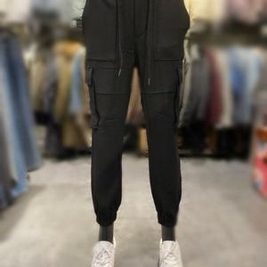 [버커루]남성 데일리 스판 블랙 카고 조거팬츠(BCKR23U5245Z)_DG