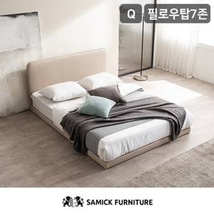[삼익가구]루시 슬림형 저상형 침대(필로우탑 7존 독립 매트리스-퀸)