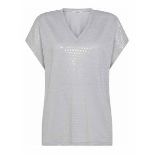 [KANGRA CASHMERE] 라프리마 여성 티셔츠 린넨 위드 루렉스 이펙트 앤 브이넥 89497700154 Grey /8