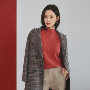 [올리비아하슬러] 다이아몬드 패턴 롱 풀오버_OHDWSW206 OHDWSW206
