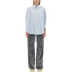 마르니 어시메트릭 스트라이프 오버사이즈 셔츠 CAMA0567S0 UTC