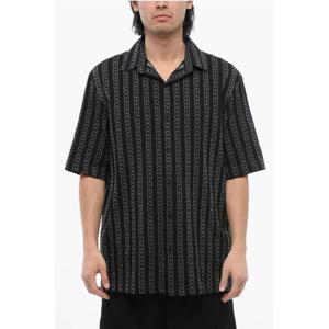 오프화이트 반팔 셔츠 OMGG013S24FAB0018200 Black