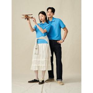 [빈폴멘] [Essential] 수피마 코튼 피케 티셔츠  블루 (BC5242E11P)