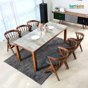 케미에르 세인트 6인 세라믹 원목식탁SET(의자형) KHD-953S