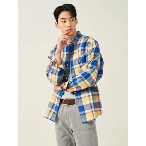 [빈폴멘] 마드라스 체크 셔츠  오렌지 (BC5264C328)