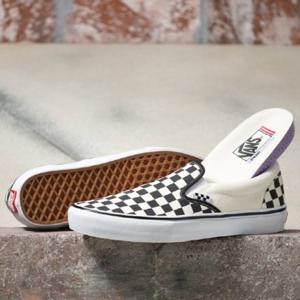 [VANS] 공용 스케이트 슬립온 단화 VN0A5FCAAUH 체커블랙