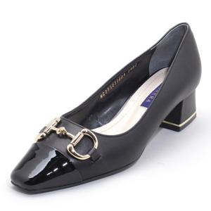 [세라] 구두 여성화 골드 체인 투톤 펌프스 S23P004 블랙 4CM