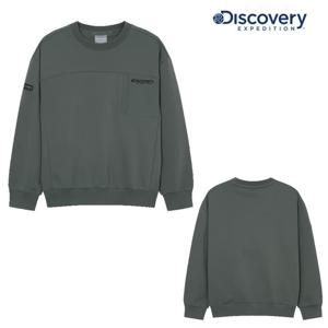 디스커버리키즈 DKTR38051-GRD 키즈 우븐 하이브리드 포켓 트레이닝 맨투맨