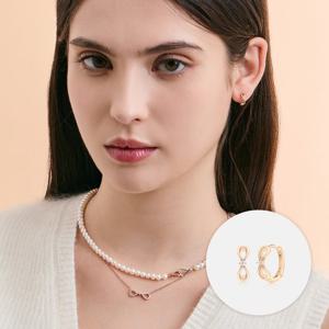 스틸라 14K 로즈 귀걸이 A243GE0222R4A