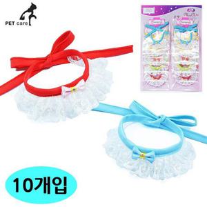 문펫 5색 총 리본 10개입 2개씩 스카프 1판 x 스카프